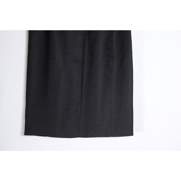 Gianni Versace Women's 44 Black Straight & Pencil Midi Skirt Back Zipper - Picture 3 of 14